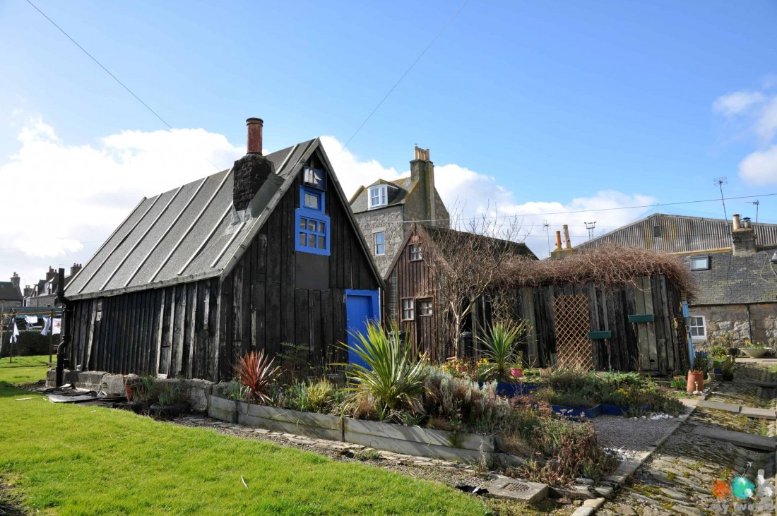 Les cabanes de Footdee à Aberdeen