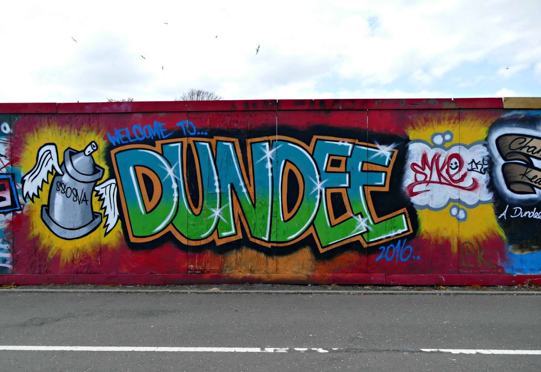 Welcome to Dundee - Fresque de Street Art à Dundee en Ecosse