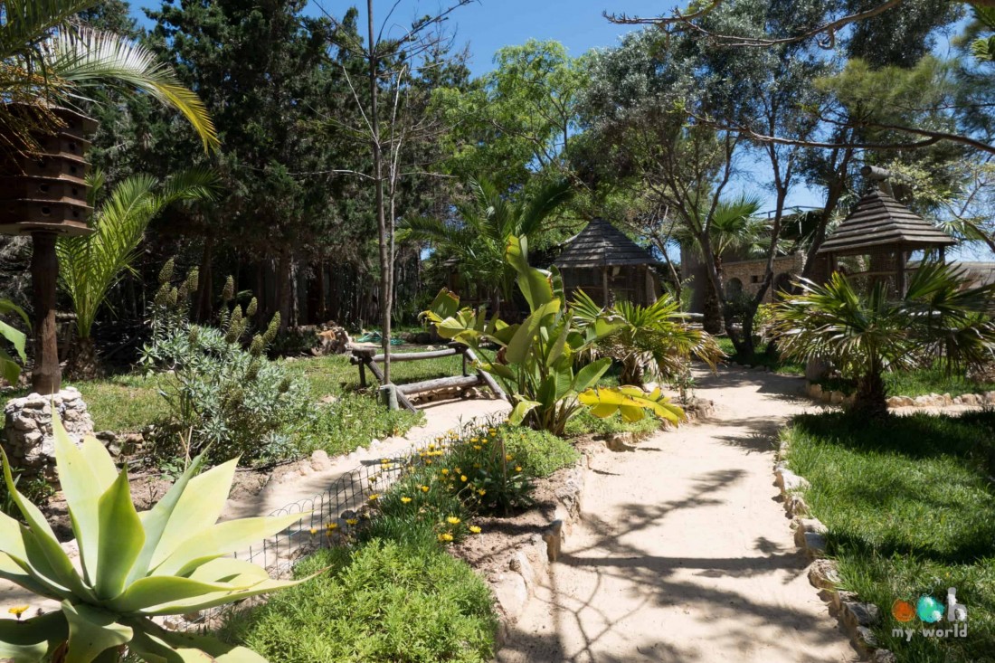 Le jardin et petit zoo de l'île de Porto Santo