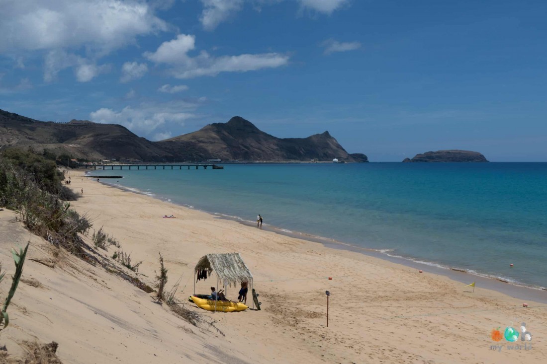 La plage paradisiaque de Porto Santo à Madère