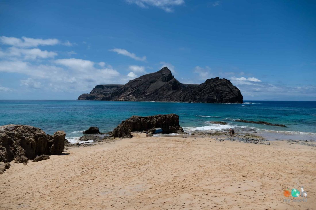 La pointe de Calheta au bout de l'île de Porto Santo