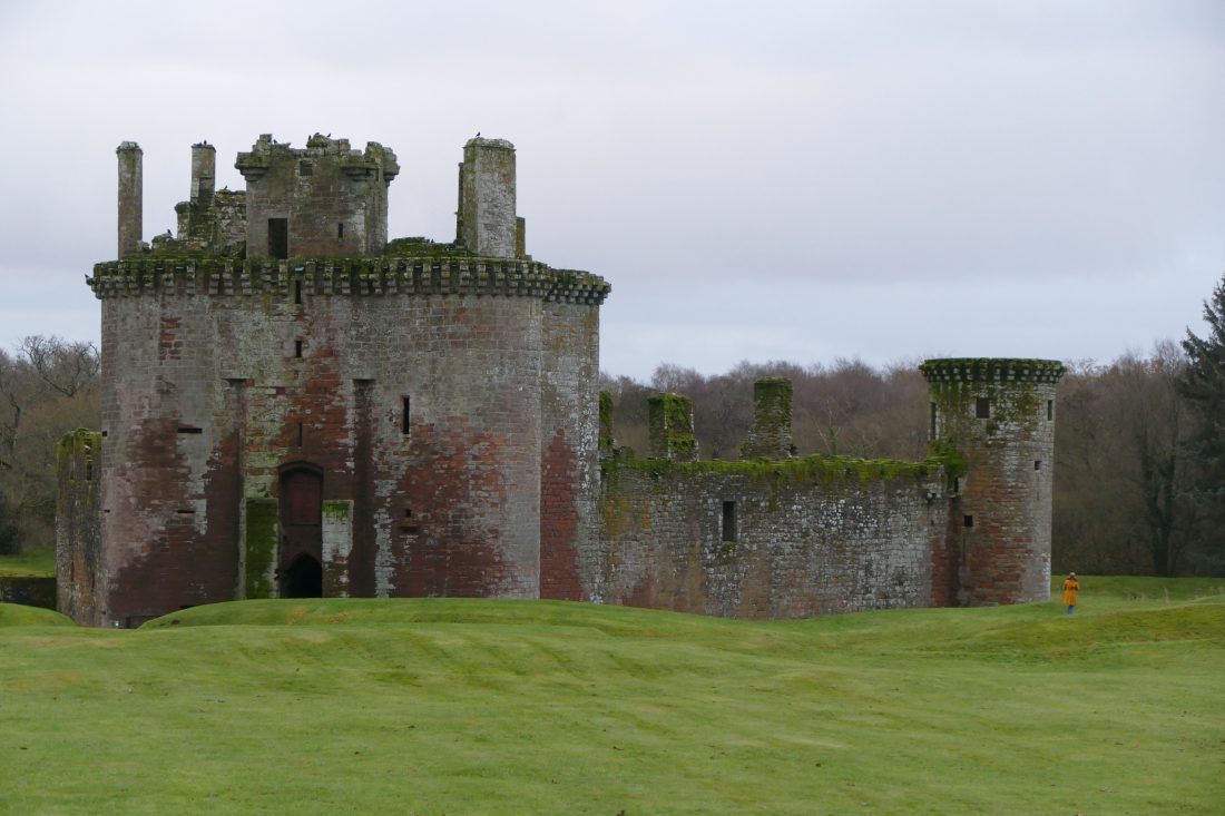 Château de Caerlaverock dans la région de Dumfries